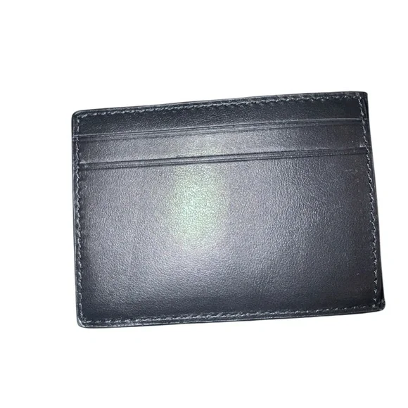 Coach Black Leather Compact Billfold NWT - Picture 2 of 4